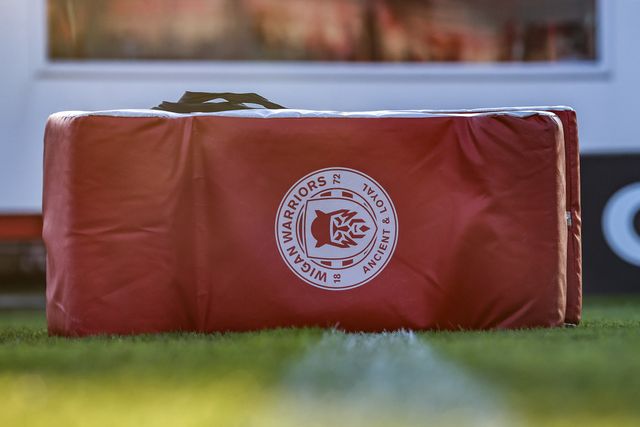 Wigan Warriors training equipment ready for the pre-game warmups during the Betfred Super League Round 7 match Hull KR vs Wigan Warriors at Sewell Group Craven Park, Kingston upon Hull, United Kingdom, 11th April 2025

(Photo by Alfie Cosgrove/News Images)