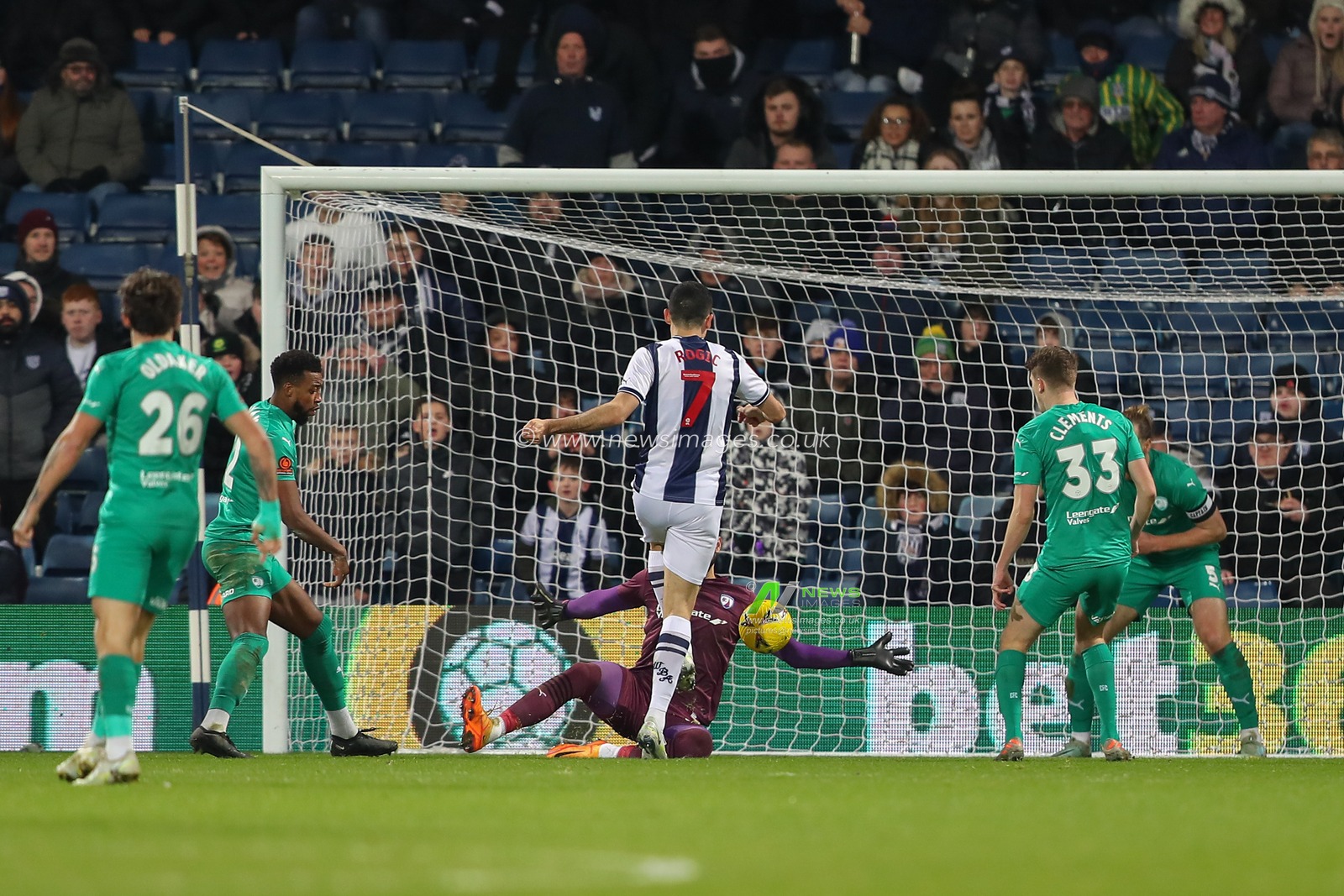 Tomas RogiÄ‡ #7 of West Bromwich Albion scores a goal to make it 2-0 during the Emirates FA Cup Third Round Replay match West Bromwich Albion vs Chesterfield at The Hawthorns, West Bromwich, United Kingdom, 17th January 2023

(Photo by Gareth Evans/News Images)