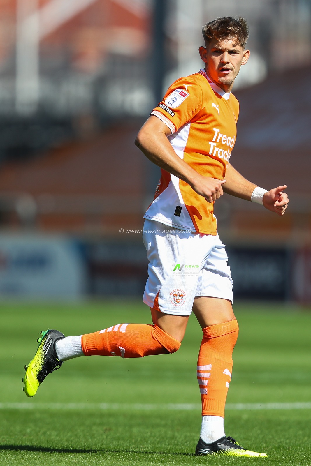 Dom Ballard of Blackpool during the Sky Bet League 1 match Blackpool vs Wycombe Wanderers at Bloomfield Road, Blackpool, United Kingdom, 31st August 2024

(Photo by Gareth Evans/News Images)