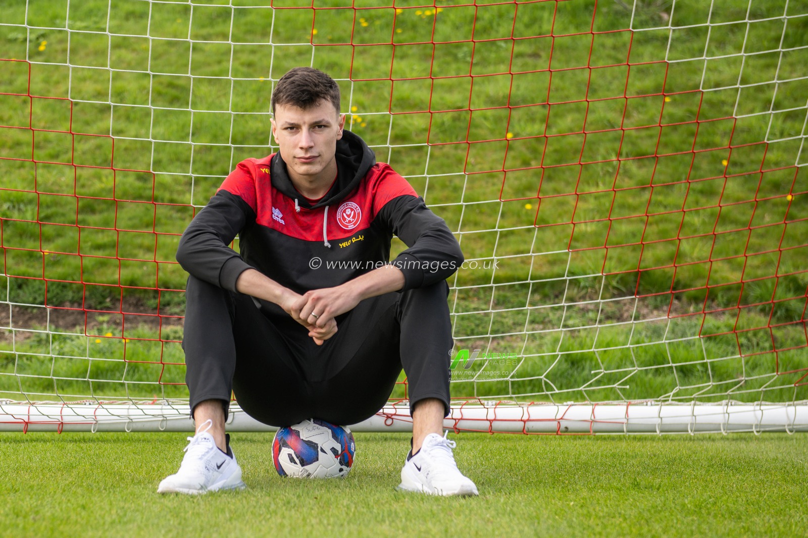 Portrait Session with Abel Ahmedhodzic of Sheffield United ahead of the FA Cup Semi Final at Sheffield United Academy, Sheffield, United Kingdom, 11th April 2023

(Photo by Craig Thomas/News Images)

*These images are exclusive to The Sun newspaper only! should not be used anywhere else*