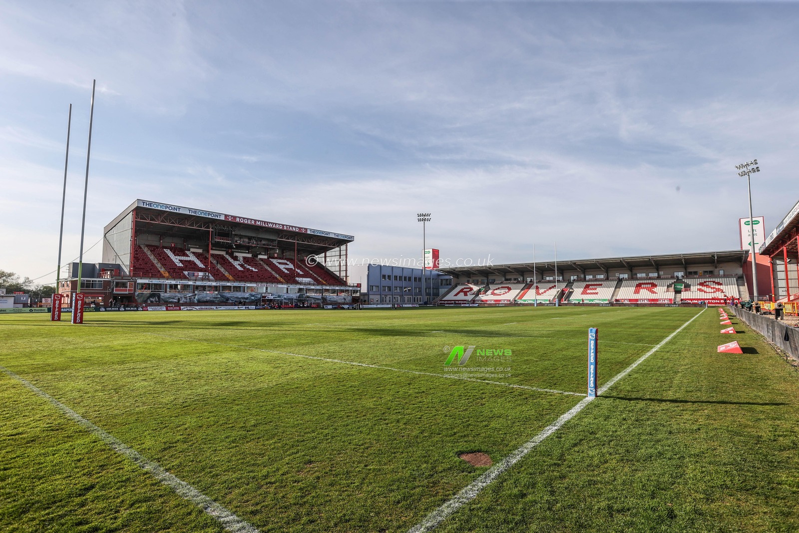 A general view of Sewell Group Craven Park during the Betfred Super League Round 7 match Hull KR vs Wigan Warriors at Sewell Group Craven Park, Kingston upon Hull, United Kingdom, 11th April 2025

(Photo by Alfie Cosgrove/News Images)