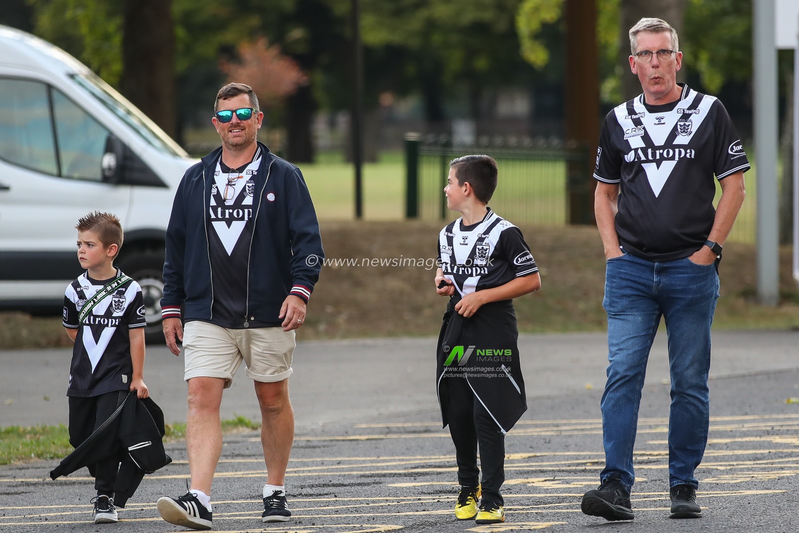 Hull FC fans arrive at the MKM Stadium ahead of this eveningâ€™s Betfred Super League fixture