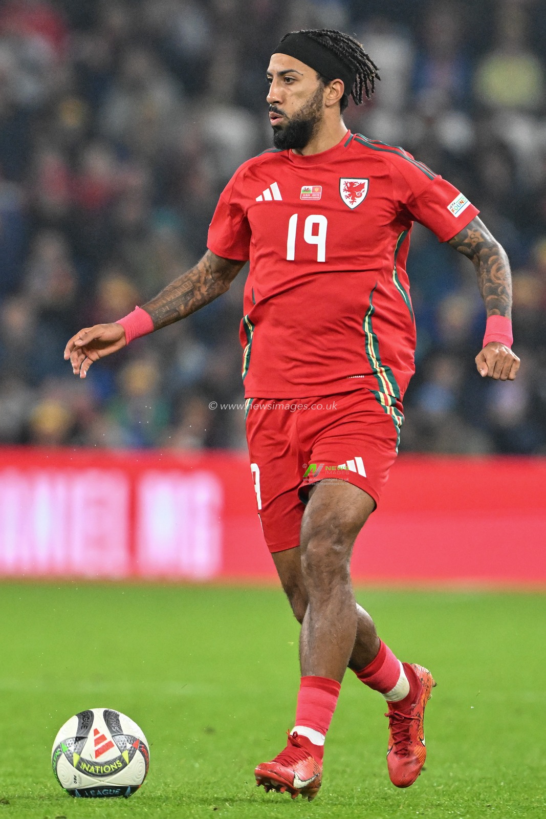 Sorba Thomas of Wales during the UEFA Nations League - League B - Group 4 match Wales vs Montenegro at Cardiff City Stadium, Cardiff, United Kingdom, 14th October 2024

(Photo by Cody Froggatt/News Images)