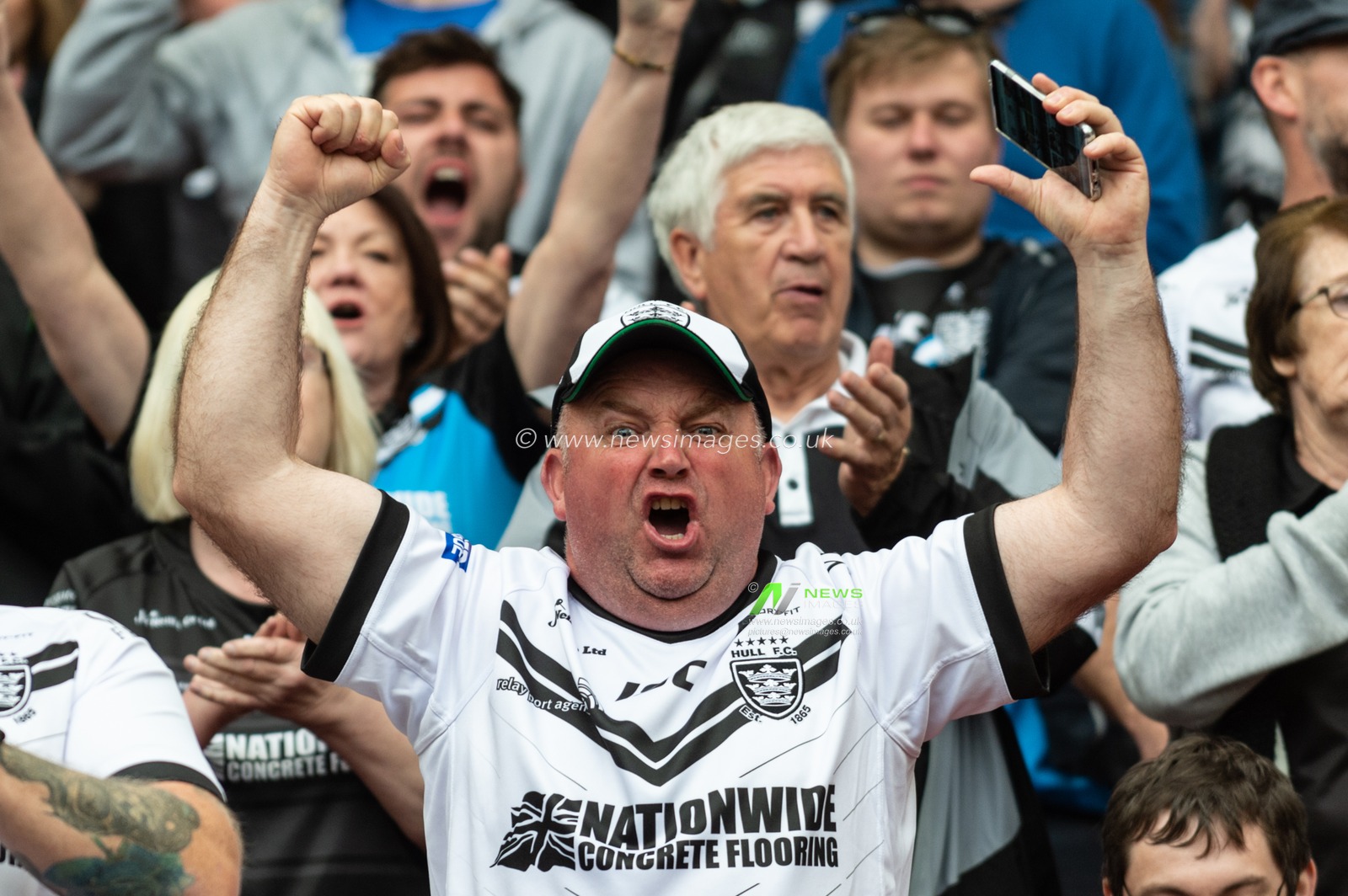 25th May 2019 , Anfield Stadium, Liverpool, England; Dacia Magic Weekend, Betfred Super League Round 16, Hull FC vs Huddersfield Giants ; Fans enjoying the pre match atmosphere

Credit: Richard Long/News Images