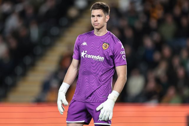 Hull City goalkeeper Ivor Pandur during the Sky Bet Championship match Hull City vs Coventry City at MKM Stadium, Hull, United Kingdom on 06 April 2026

(Photo by Mark Cosgrove/News Images)