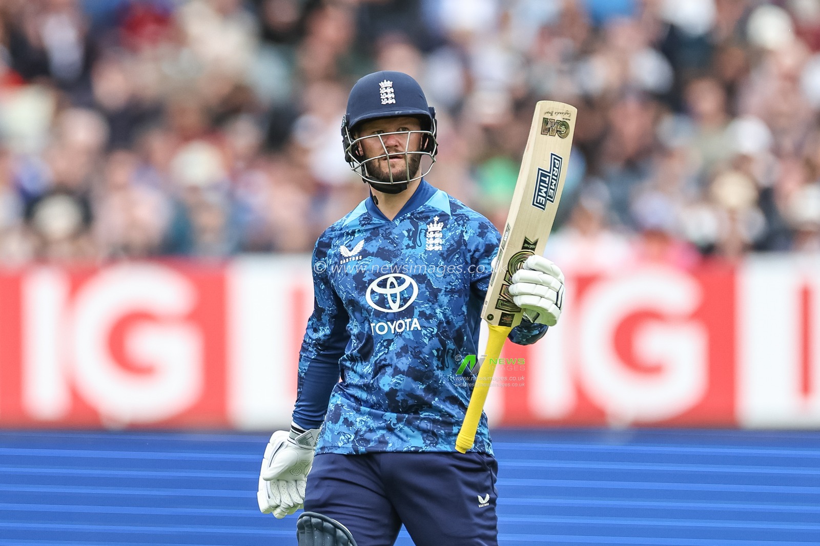 Ben Duckett of England celebrates a half century (50 runs) during the 1st Metro Bank ODI England vs West Indies at Edgbaston, Birmingham, United Kingdom, 29th May 2025

(Photo by Mark Cosgrove/News Images)