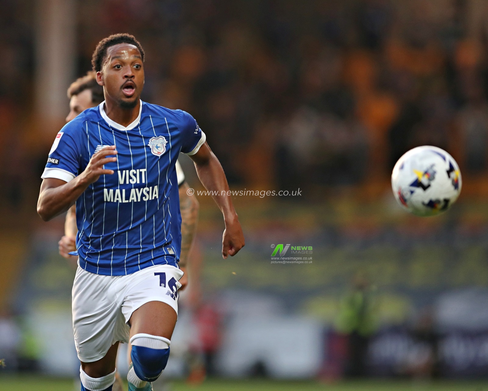 Chris Willock of Cardiff City F.C. during the Sky Bet League 1 match Port Vale vs Cardiff City at Vale Park, Burslem, United Kingdom, 7th August 2025(Photo by Sam Eaden/News Images)