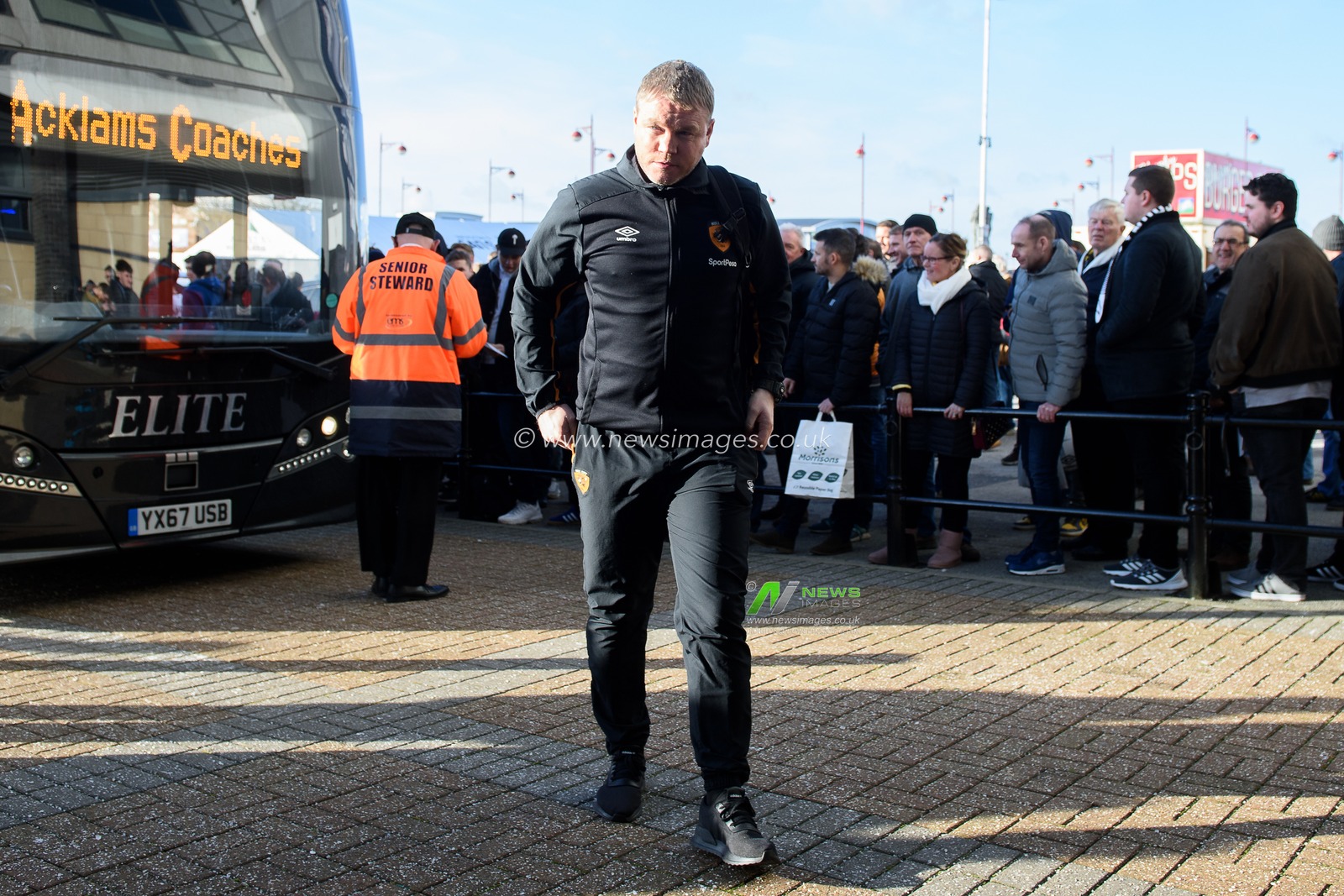 18th January 2020, Pride Park Stadium, Derby, England; Sky Bet Championship, Derby County v Hull City : Grant McCann, Manager of Hull City 

Credit: Jon Hobley/News Images