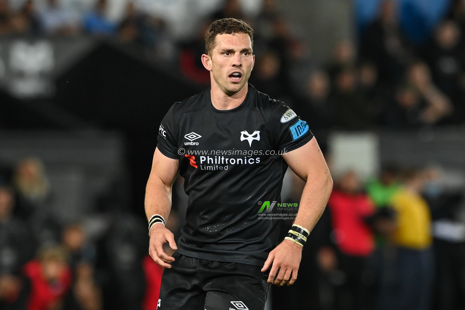 George North of Ospreys during the game
