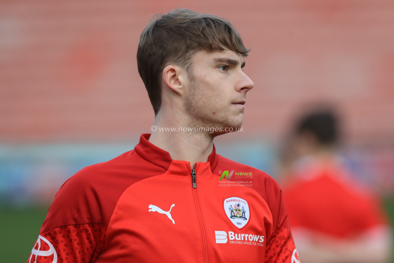 Luca Connell of Barnsley in the pregame warmup session during the Sky Bet League 1 match Barnsley vs Wigan Athletic at Oakwell, Barnsley, United Kingdom, 1st January 2024

(Photo by Alfie Cosgrove/News Images)