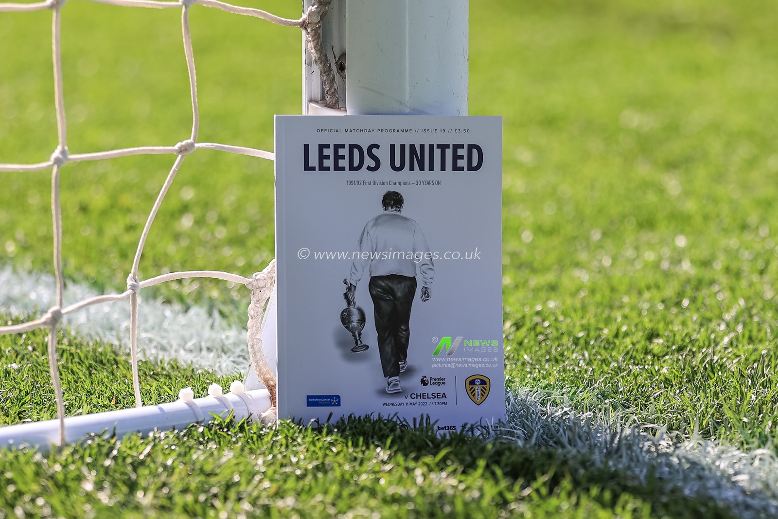 Howard Wilkinson on the from cover of todays match day program to mark 30 years on since Leeds United won the old first division
