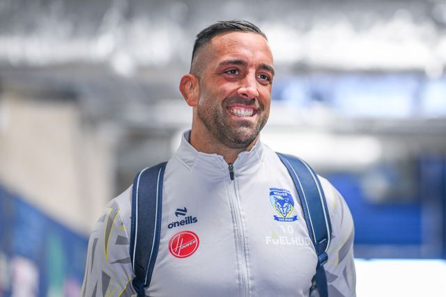 Paul Vaughan of Warrington Wolves arrives ahead of the Betfred Super League play-off Eliminator 2 Warrington Wolves v St Helens at Halliwell Jones Stadium, Warrington, United Kingdom, 28th September 2024

(Photo by Craig Thomas/News Images)
