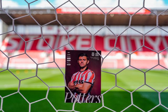 Aaron Cresswell of Stoke City in the match day program during the Sky Bet Championship match Stoke City vs Blackburn Rovers at Bet365 Stadium, Stoke On Trent, United Kingdom on 11 April 2026

(Photo by Maynard Manyowa/News Images)