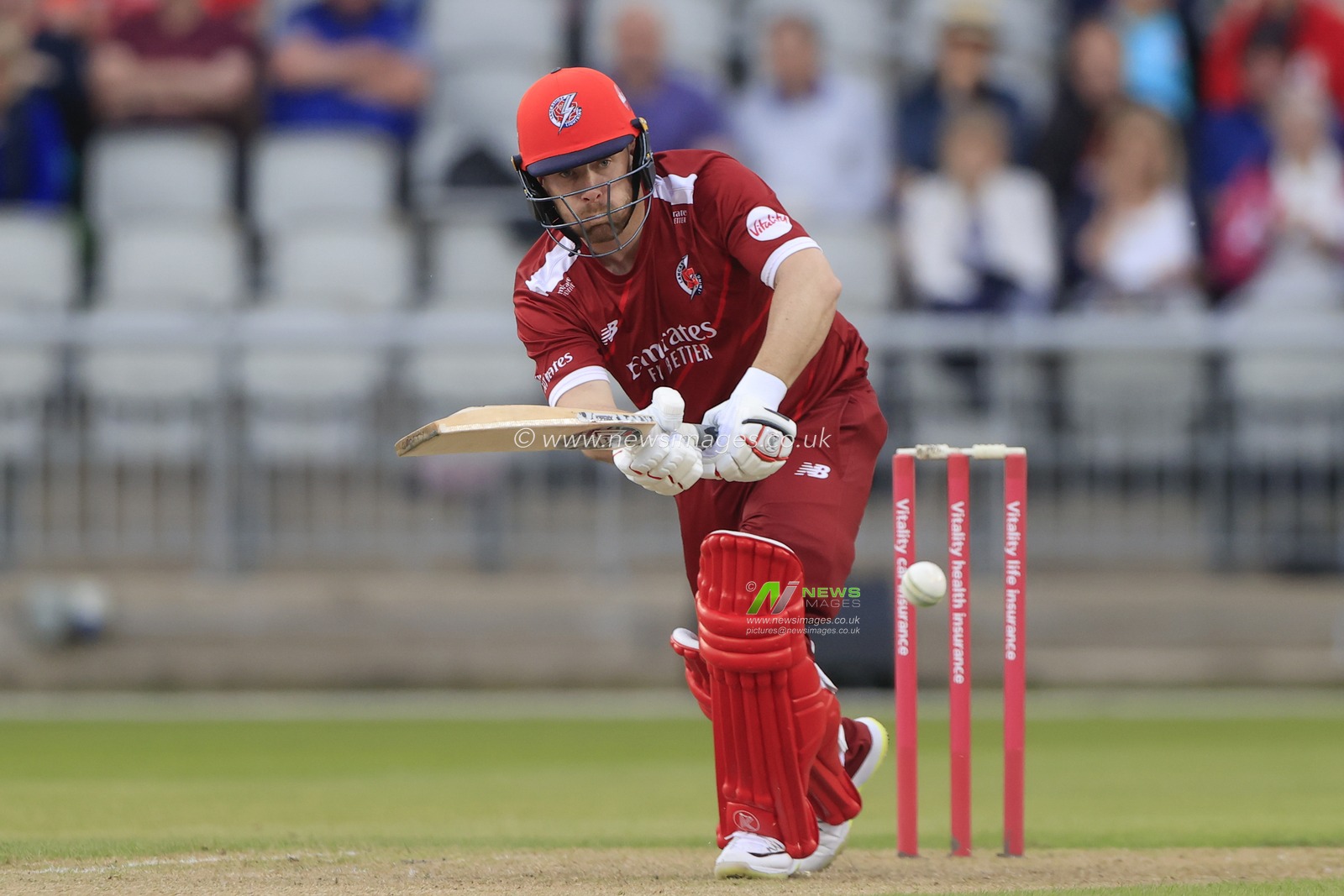 Steven Croft of Lancashire Lightning batting during the Vitality Blast match Lancashire Lightning vs Leicestershire Foxes at Old Trafford, Manchester, United Kingdom, 25th May 2023

(Photo by Conor Molloy/News Images)