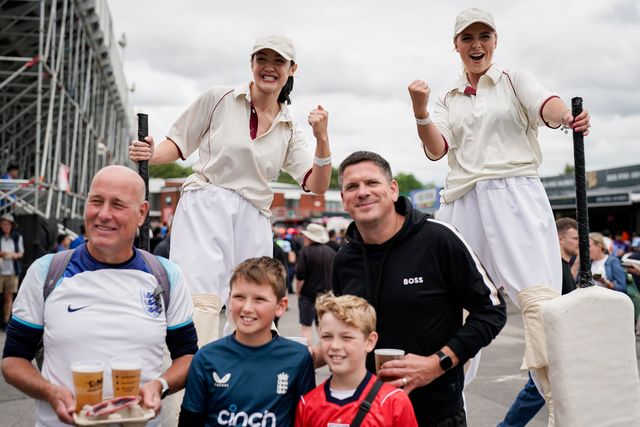 England fans during the Second Vitality T20 International match England vs India at Old Trafford, Manchester, United Kingdom on 04 July 2026

(Photo by Maynard Manyowa/News Images)