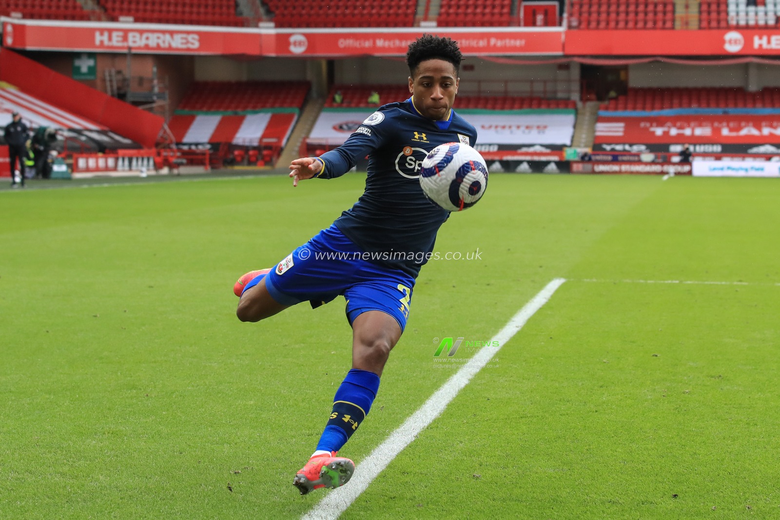 Takumi Minamino #19 of Southampton during the game