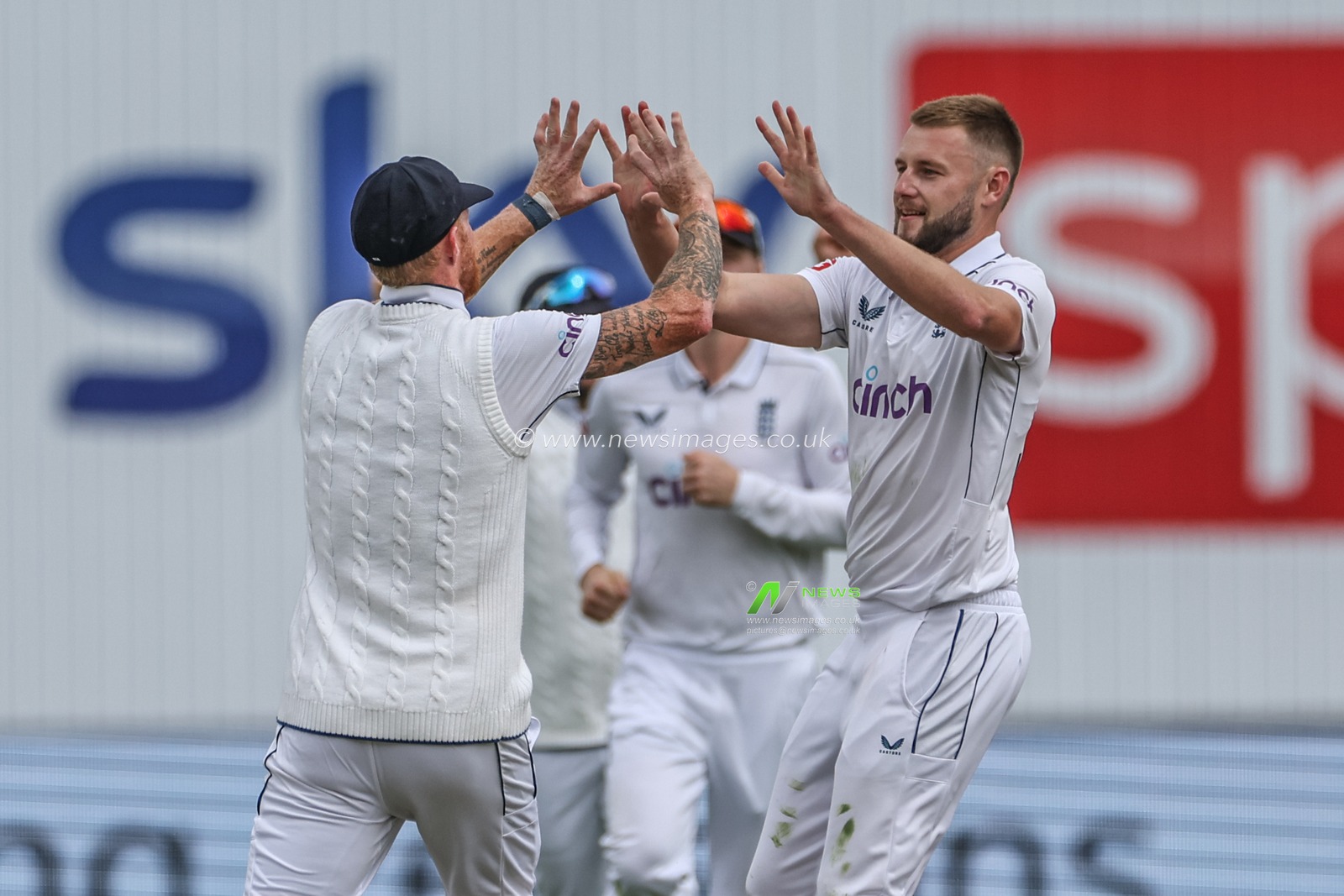 Gus Atkinson of England celebrates the wicket of Mikyle Louis of West Indies during the 3rd Rothesay Test Match Day One match England vs West Indies at Edgbaston, Birmingham, United Kingdom, 26th July 2024

(Photo by Mark Cosgrove/News Images)