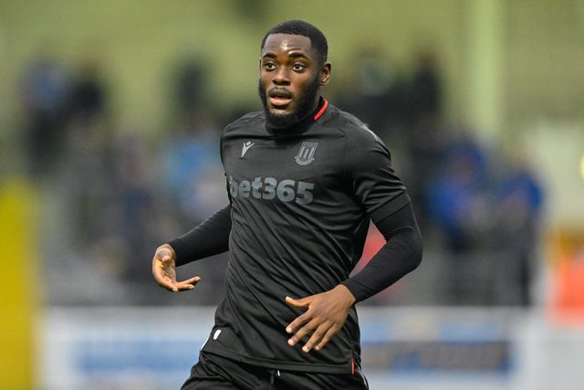 Junior Tchamadeu of Stoke City during the Pre-season friendly match Chester vs Stoke City at Deva Stadium, Chester, United Kingdom, 11th July 2024

(Photo by Cody Froggatt/News Images)