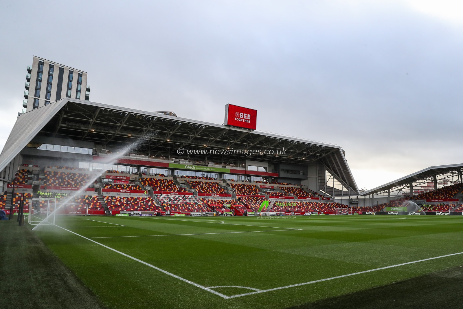 A general view inside of The Gtech Community Stadium, home of Brentford ahead of the Premier League match Brentford vs Nottingham Forest at The Gtech Community Stadium, London, United Kingdom, 21st December 2024

(Photo by Gareth Evans/News Images)