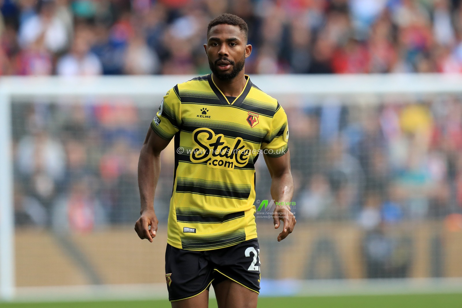 Emmanuel Dennis #25 of Watford seen during the match.