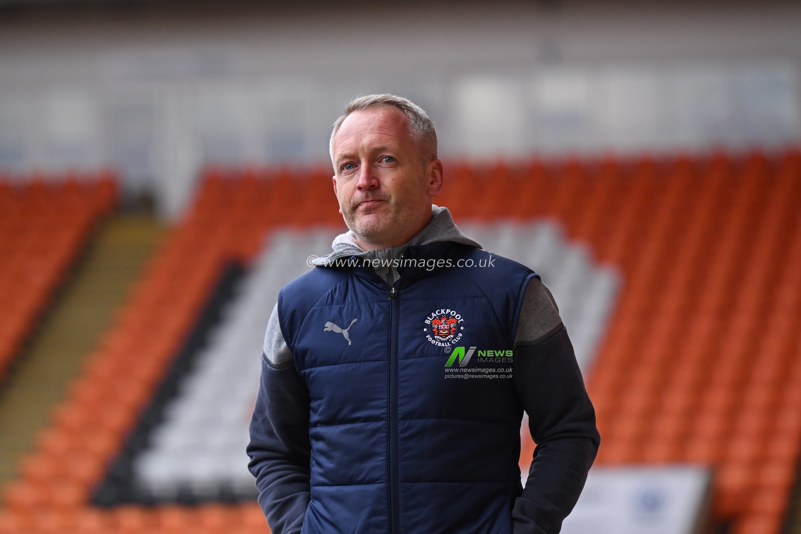 Neil Critchley manager of Blackpool  arrives ahead of the Sky Bet League 1 match Blackpool vs Portsmouth at Bloomfield Road, Blackpool, United Kingdom, 9th March 2024

(Photo by Craig Thomas/News Images)
