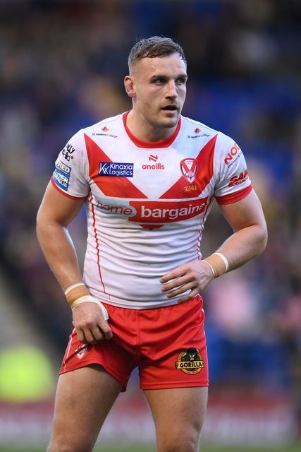 Matty Lees of St. Helens looks on during the Betfred Super League play-off Eliminator 2 Warrington Wolves v St Helens at Halliwell Jones Stadium, Warrington, United Kingdom, 28th September 2024

(Photo by Ben Roberts/News Images)