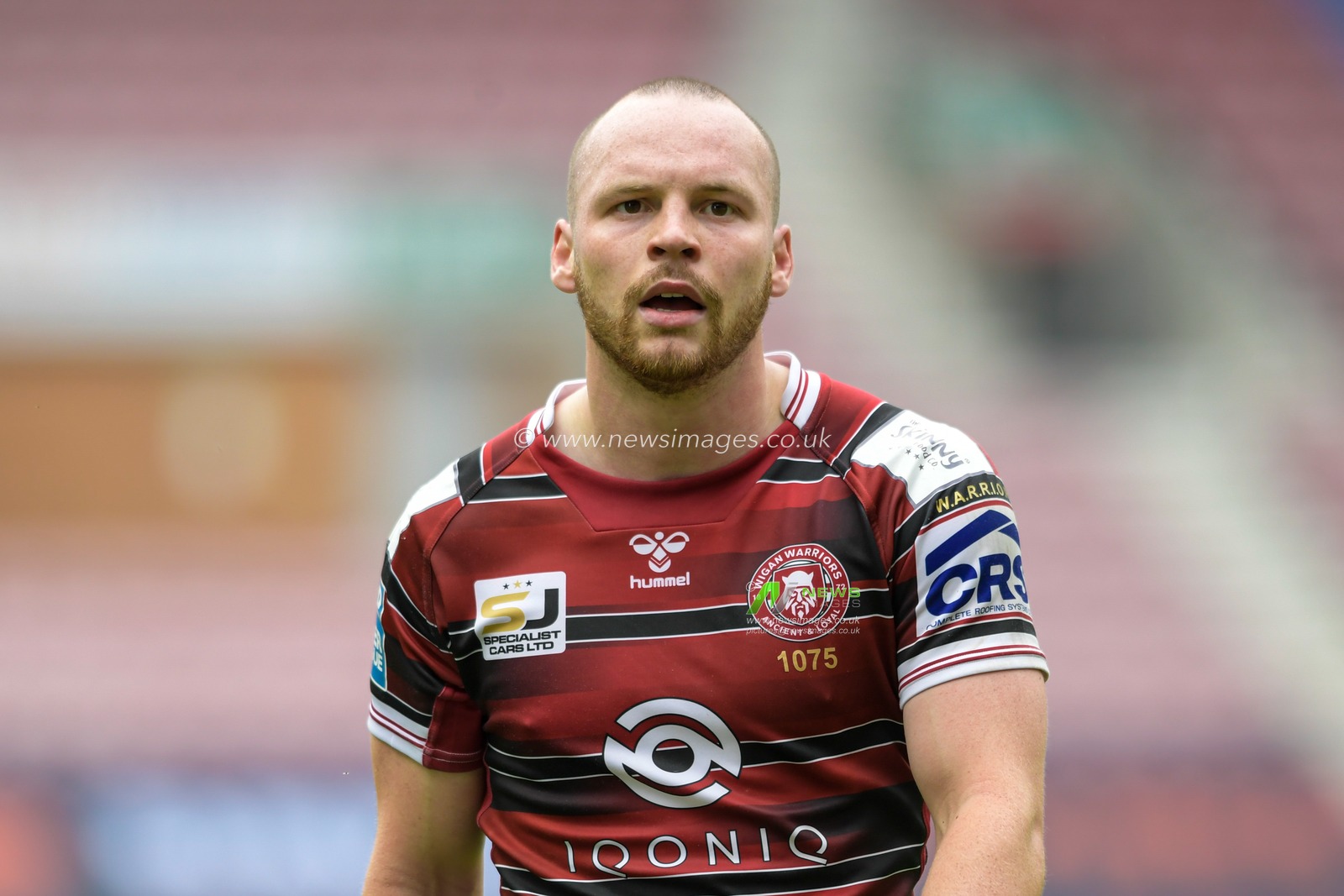 Liam Marshall (5) of Wigan Warriors in action during the game