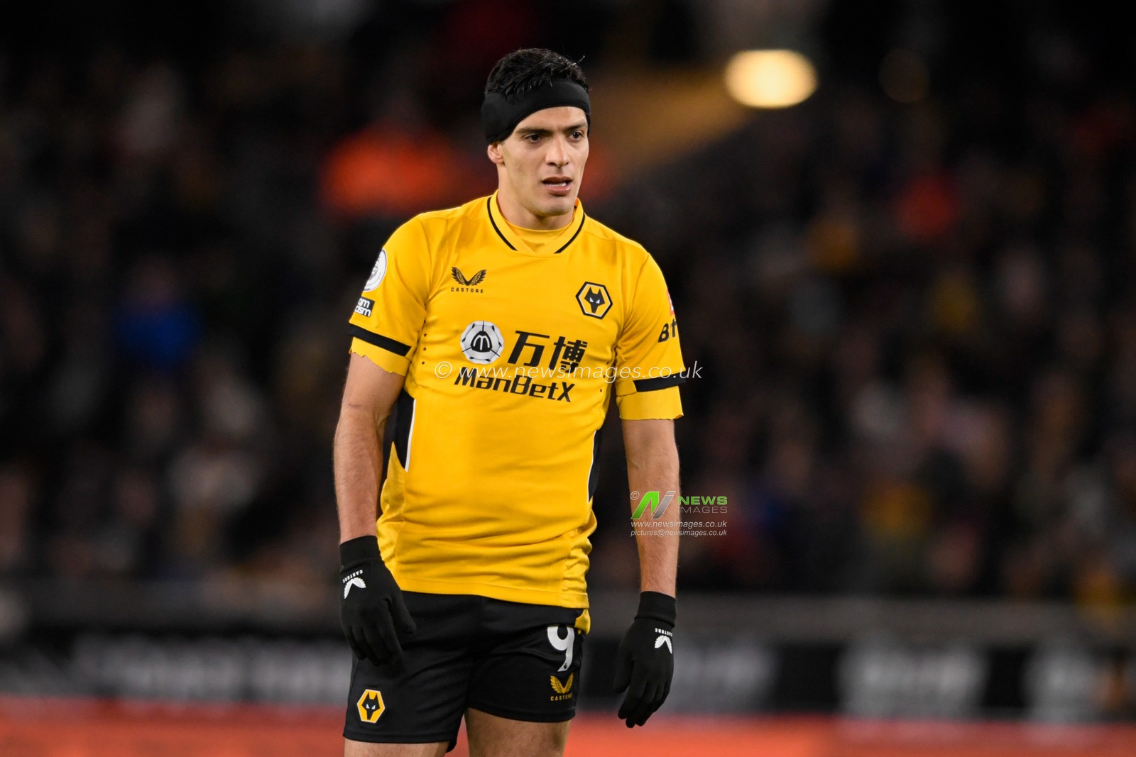 Raul Jimenez #9 of Wolverhampton Wanderers in action during the game