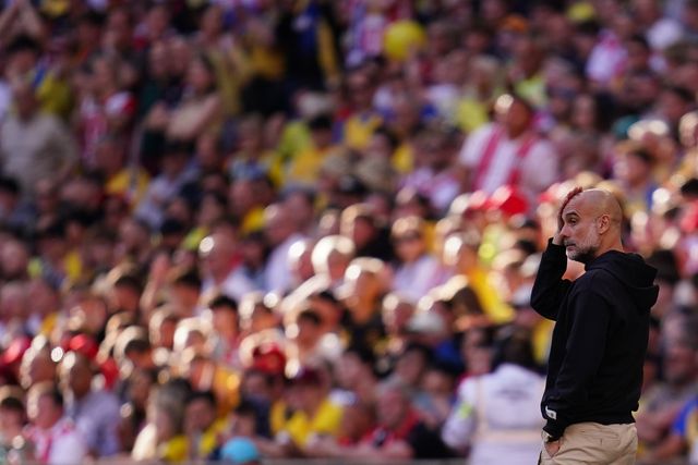 Pep Guardiola manager of Manchester City during the Emirates FA Cup Semi-Final match Manchester City vs Southampton at Wembley Stadium, London, United Kingdom on 25 April 2026

(Photo by Harvey Murphy/News Images)