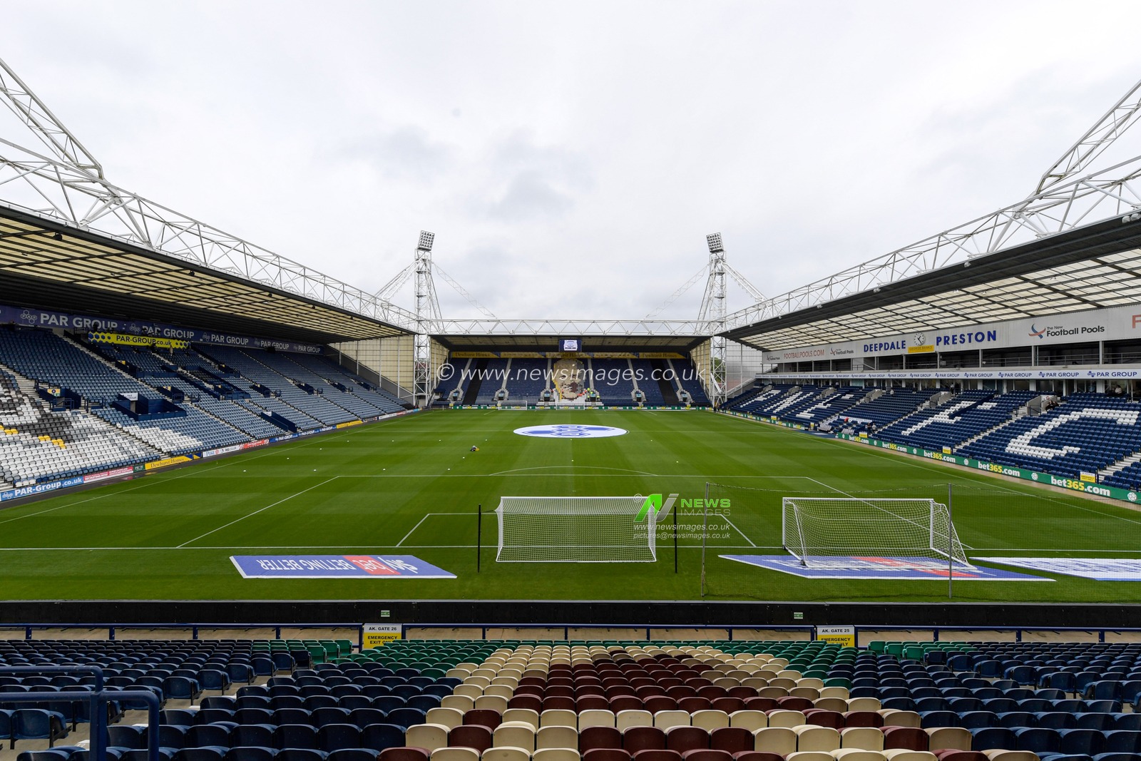 A general view of Deepdale, the home of Preston North End