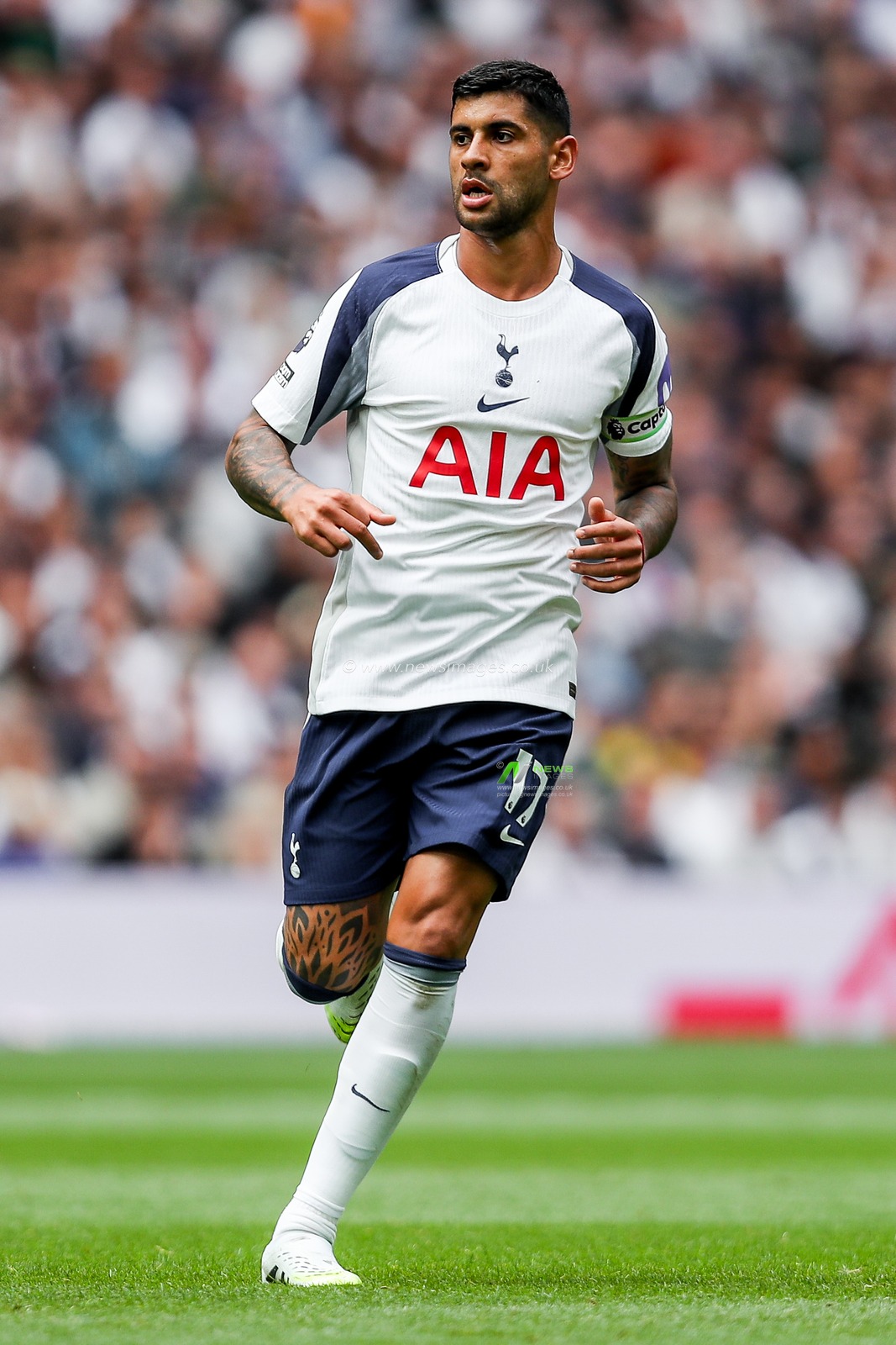 Cristian Romero of Tottenham Hotspur in action during the Premier League match Tottenham Hotspur vs Bournemouth at Tottenham Hotspur Stadium, London, United Kingdom, 30th August 2025

(Photo by Izzy Poles/News Images)