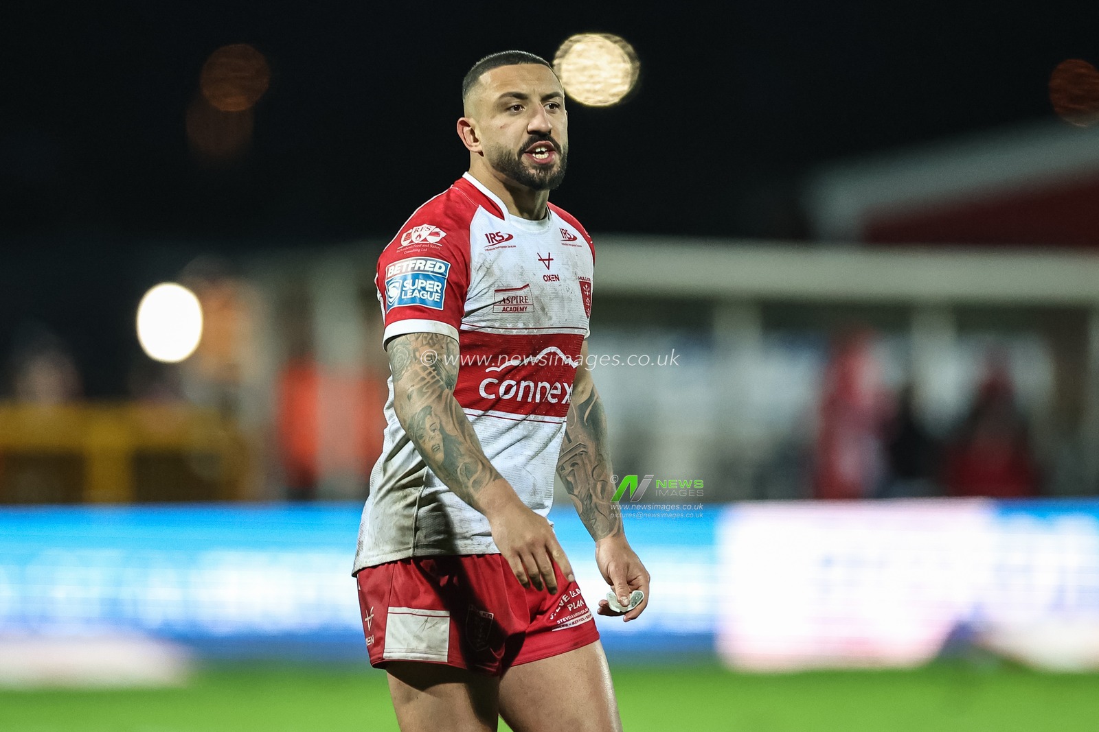 Elliot Minchella of Hull KR during the Betfred Super League Round 2 match Hull KR vs Leeds Rhinos at Sewell Group Craven Park, Kingston upon Hull, United Kingdom, 22nd February 2024

(Photo by Mark Cosgrove/News Images)