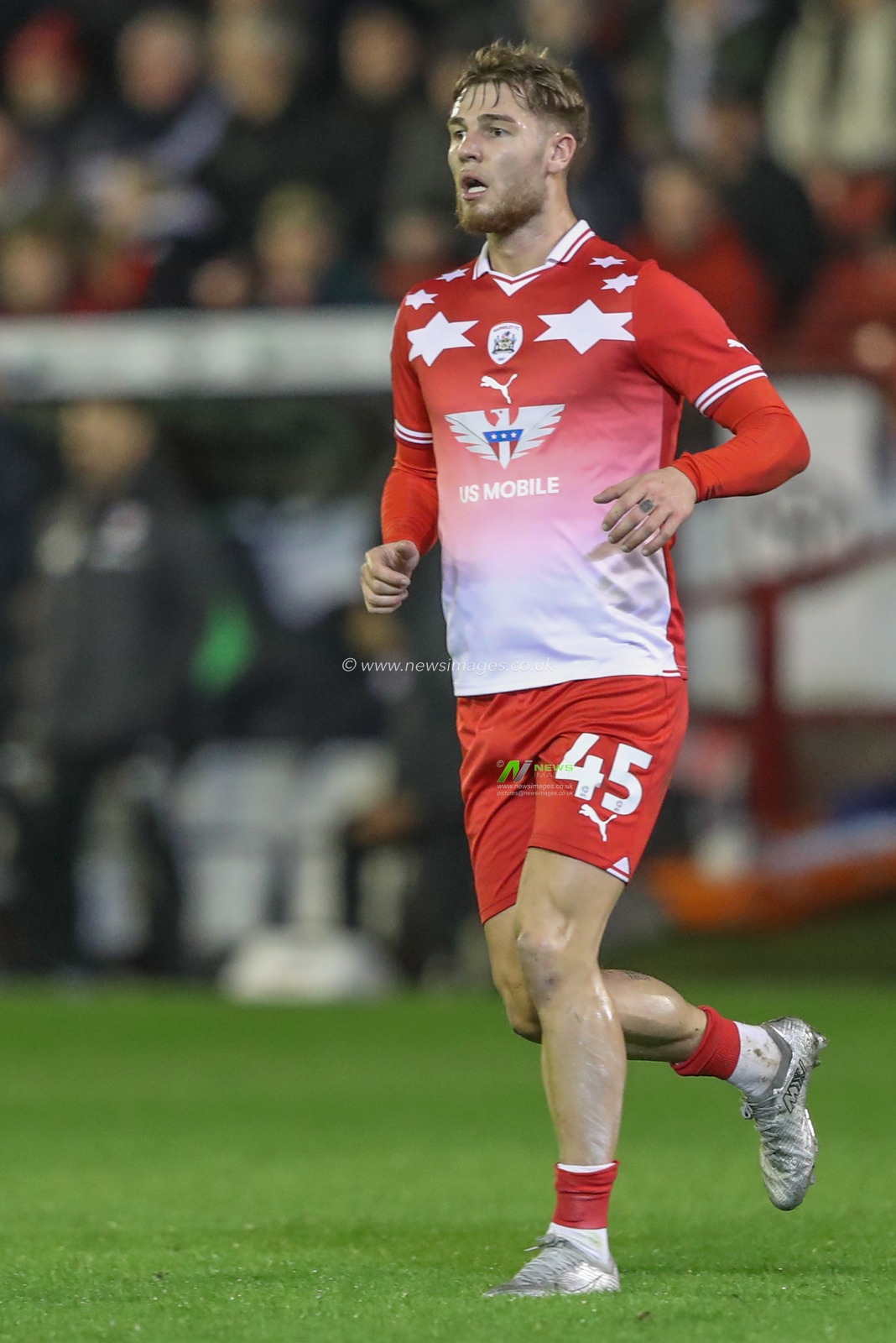 John Mcatee of Barnsley during the Sky Bet League 1 match Barnsley vs Bolton Wanderers at Oakwell, Barnsley, United Kingdom, 5th March 2024

(Photo by Alfie Cosgrove/News Images)
