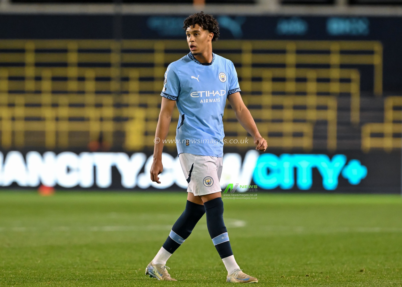 Emilio Lawrence of Manchester City during the Premier League 2 U23 match Manchester City vs Norwich City at Joie Stadium, Manchester, United Kingdom, 1st November 2024

(Photo by Cody Froggatt/News Images)