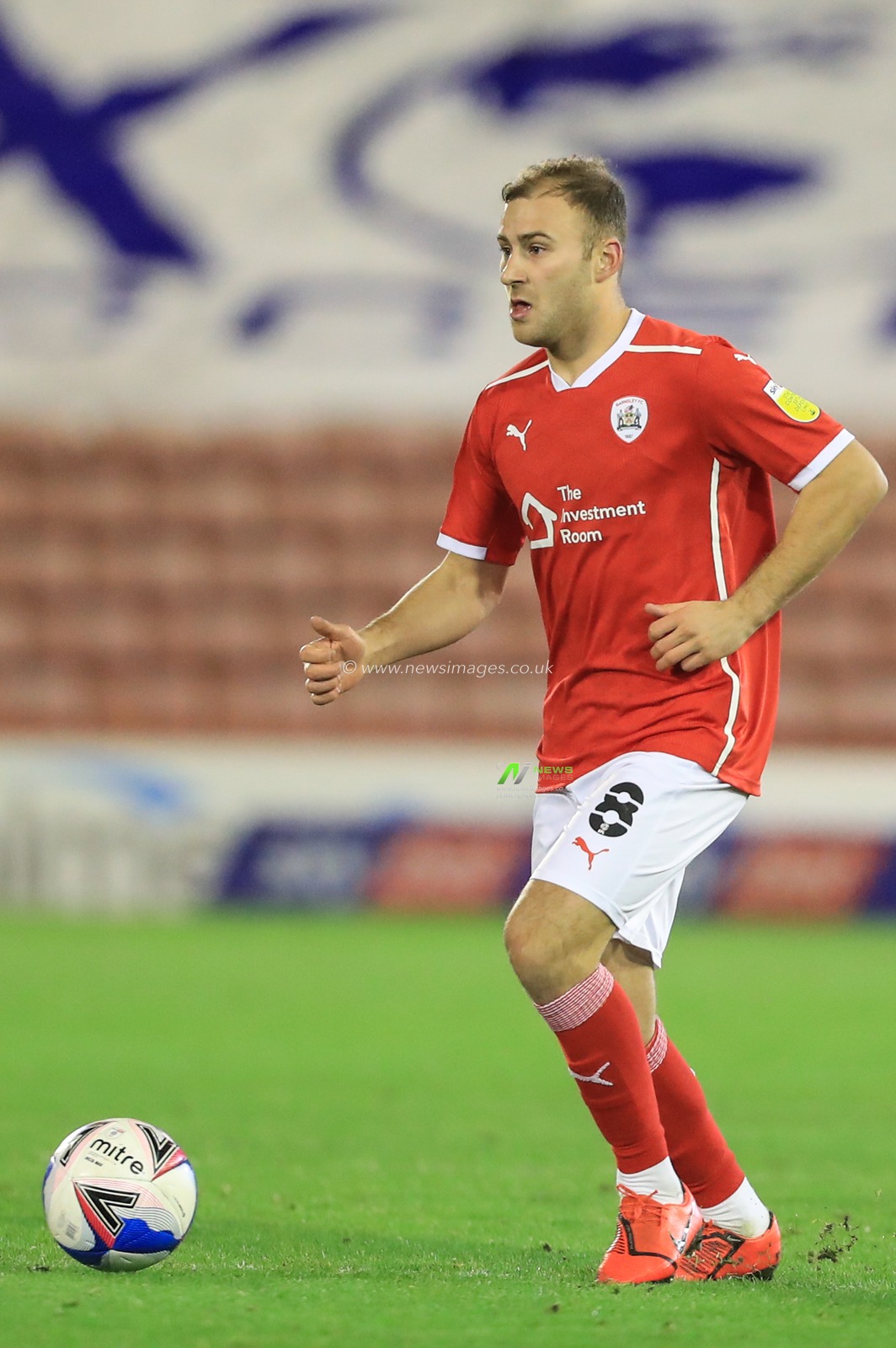 Herbie Kane #8 of Barnsley in action during the game