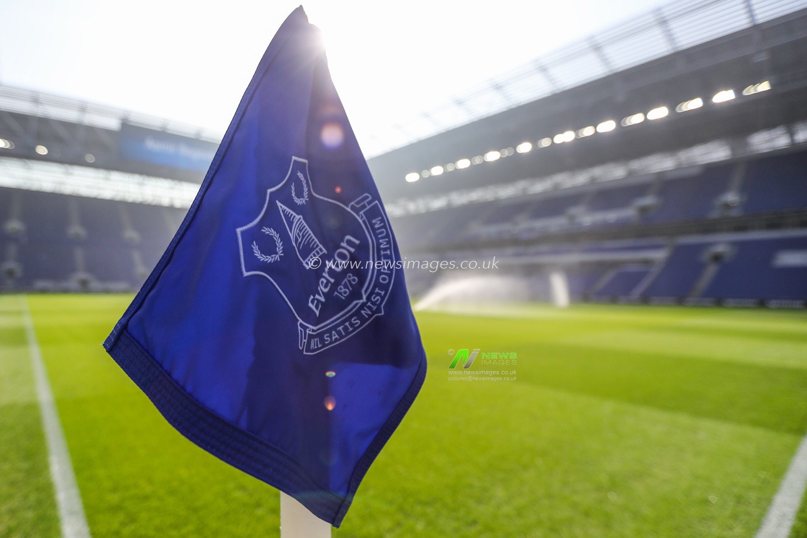 Everton corner flag ahead of the Premier League match Everton vs Chelsea at Hill Dickinson Stadium, Liverpool, United Kingdom on 21 March 2026

(Photo by Jorge Horsted/News Images)
