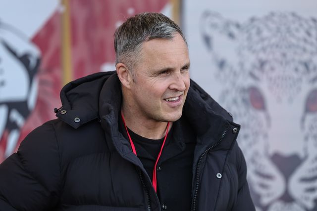 Paul Rowley St Helens head coach is in attendance during the Betfred Super League round 6 match Leigh Leopards vs Toulouse at Leigh Sports Village, Leigh, United Kingdom on 28 March 2026

(Photo by Mark Cosgrove/News Images)