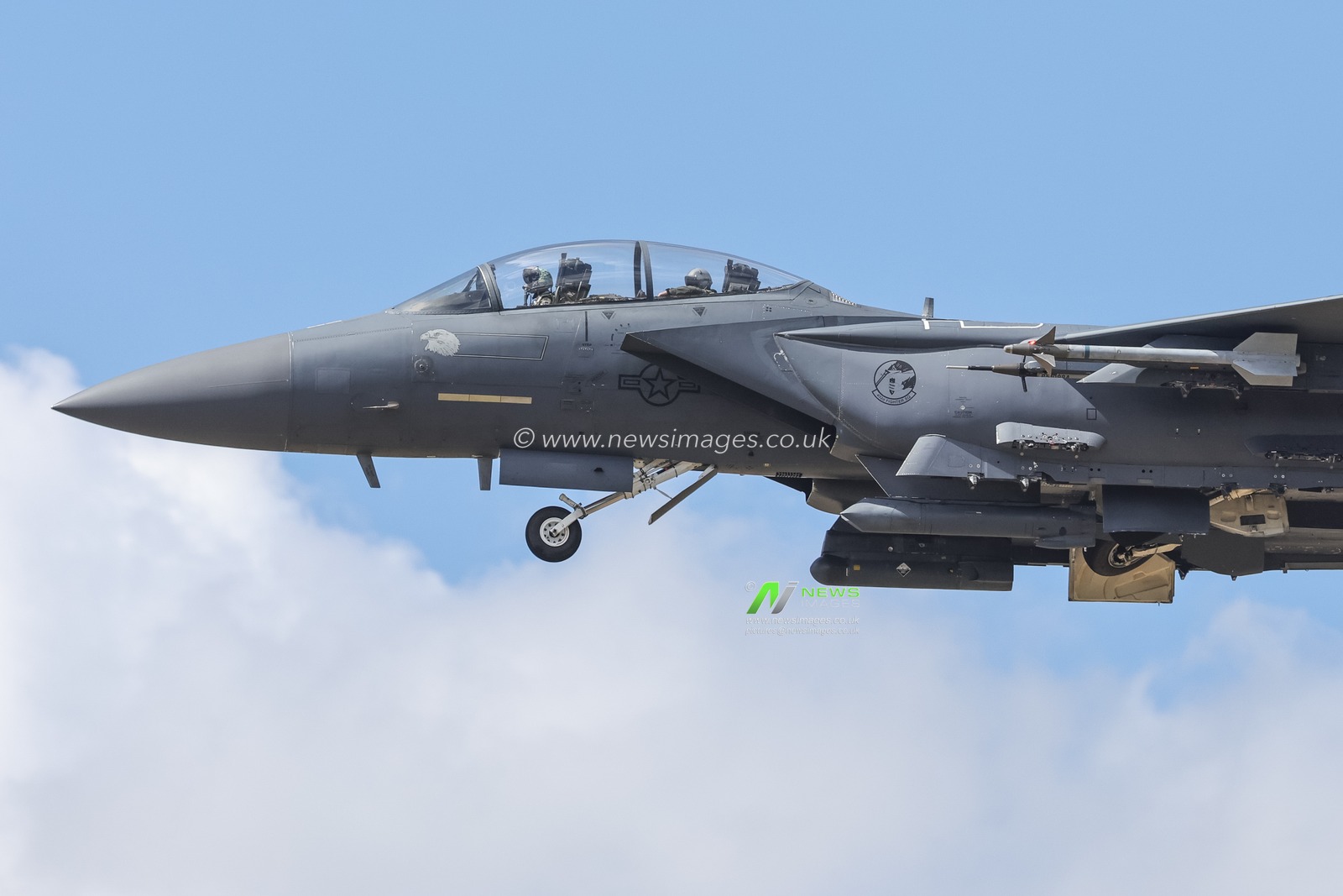United States Air Force McDonnell Douglas, F-15 Eagle land at RAF Lakenheath, Lakenheath, United Kingdom, 26th June 2025

(Photo by Mark Cosgrove/News Images)