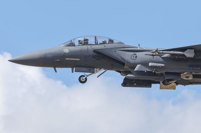 United States Air Force McDonnell Douglas, F-15 Eagle land at RAF Lakenheath, Lakenheath, United Kingdom, 26th June 2025

(Photo by Mark Cosgrove/News Images)