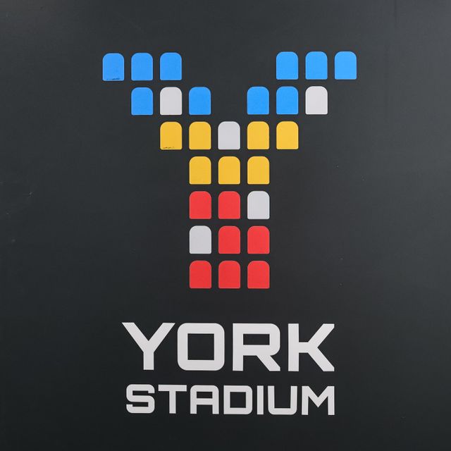 York Stadium logo on the tunnel door during the Betfred Super League Round 4 match York Knights vs Warrington Wolves at LNER Community Stadium, York, United Kingdom on 06 March 2026

(Photo by Mark Cosgrove/News Images)