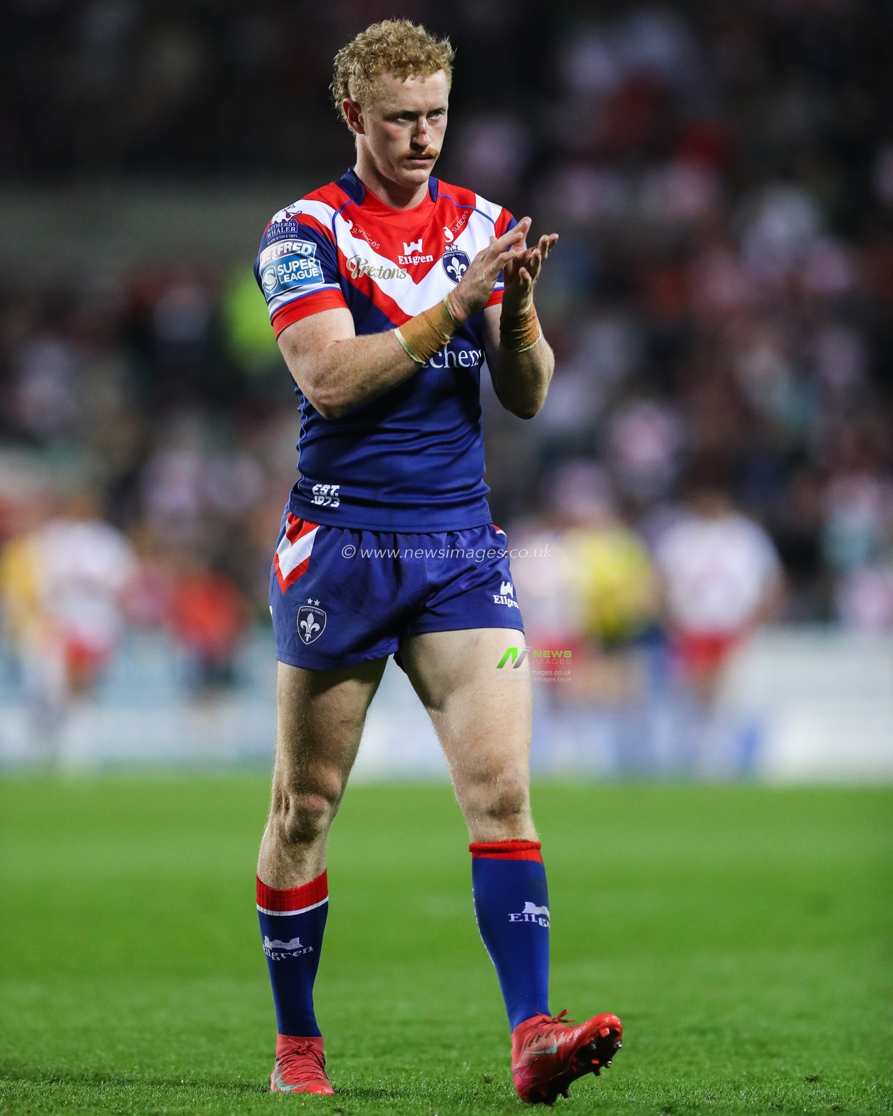 Lachlan Walmsley of Wakefield Trinity during the Betfred Super League  Round 7 match St Helens vs Wakefield Trinity at Totally Wicked Stadium, St Helens, United Kingdom, 11th April 2025

(Photo by Gareth Evans/News Images)