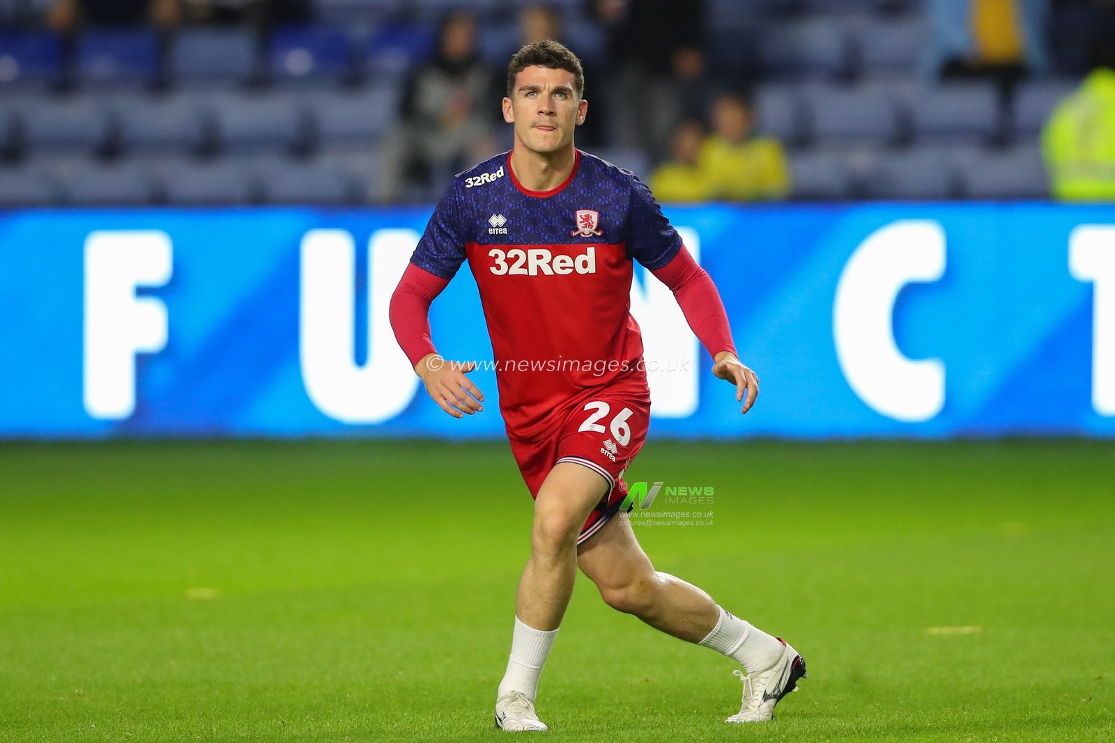 Darragh Lenihan #26 of Middlesbrough during the pre-game warm up ahead of the Sky Bet Championship match Sheffield Wednesday vs Middlesbrough at Hillsborough, Sheffield, United Kingdom, 19th September 2023

(Photo by Gareth Evans/News Images)