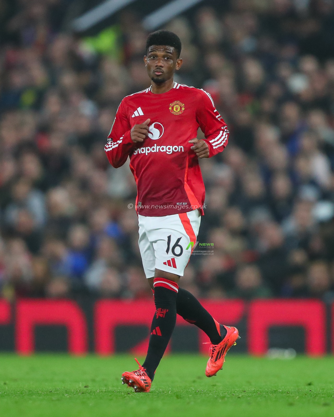 Amad Diallo of Manchester United during the Carabao Cup Last 16 match Manchester United vs Leicester City at Old Trafford, Manchester, United Kingdom, 30th October 2024

(Photo by Gareth Evans/News Images)