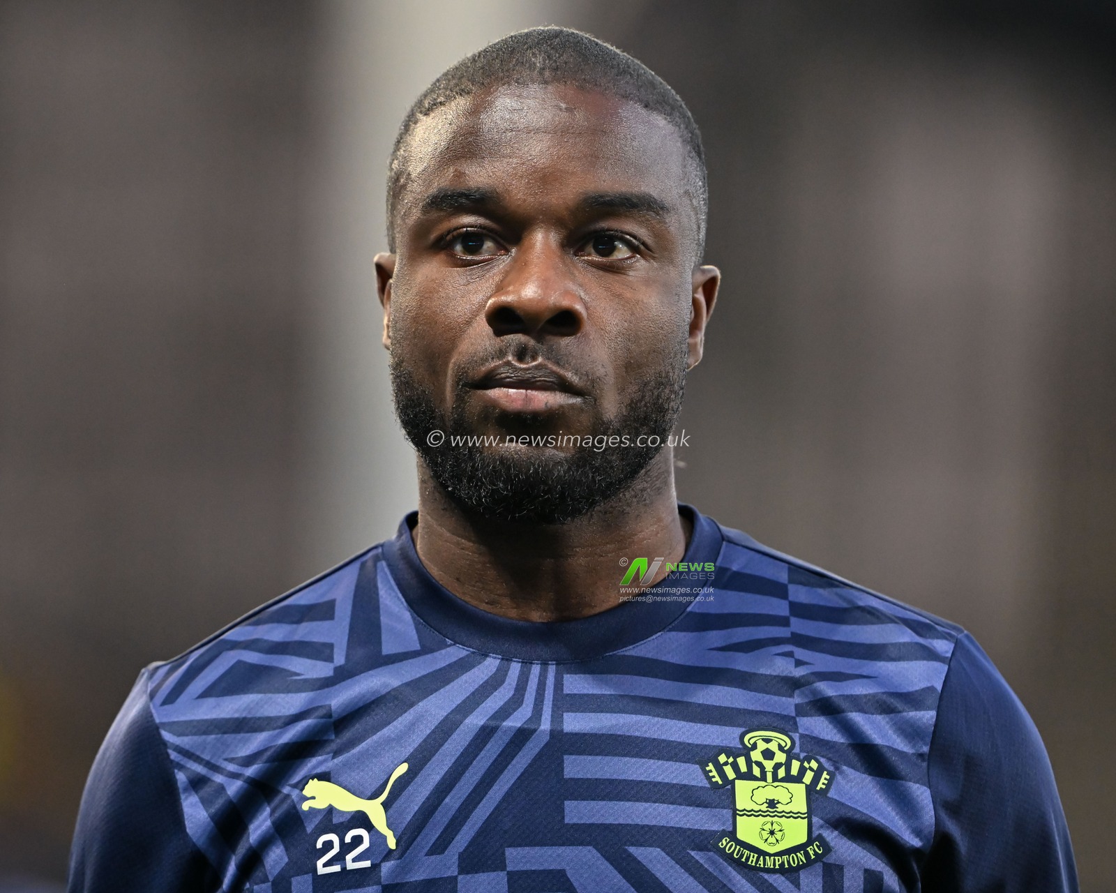 Maxwel Cornet of Southampton warms up ahead of the Carabao Cup match Everton vs Southampton at Goodison Park, Liverpool, United Kingdom, 17th September 2024

(Photo by Cody Froggatt/News Images)