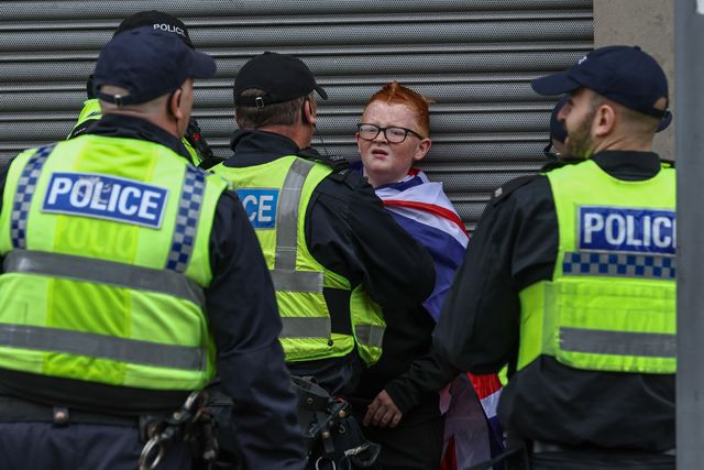 Anti-racism protest Barnsley Town Centre