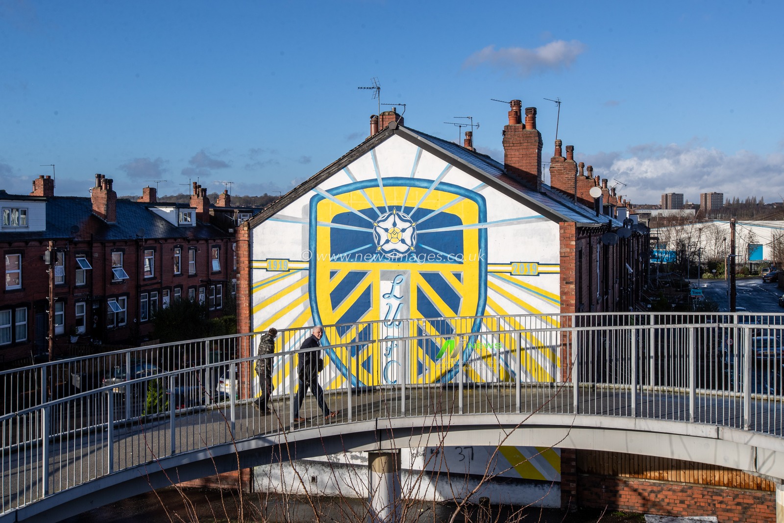 A general of an artwork mural near Elland Road Stadium ahead of the Sky Bet Championship match Leeds United vs Birmingham City at Elland Road, Leeds, United Kingdom, 1st January 2024

(Photo by James Heaton/News Images)