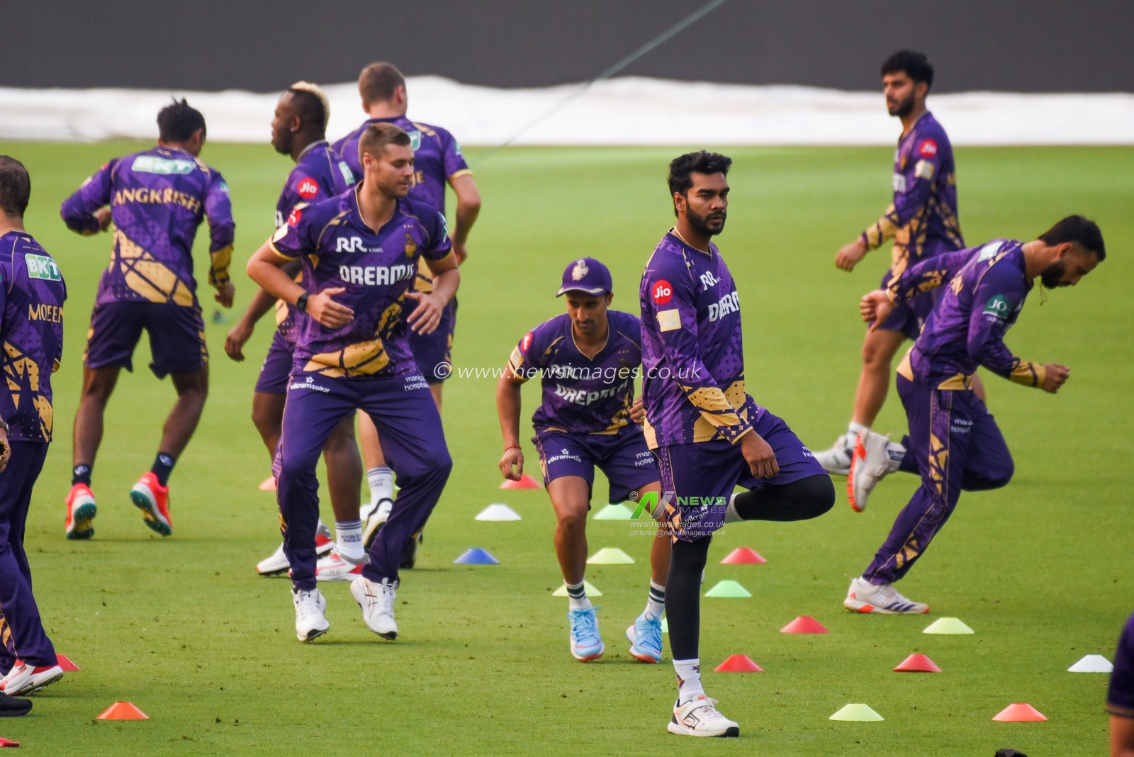 Venkatesh Iyer of Kolkata Knight Riders  attends a training session during the Indian Premier League (IPL) 2025 cricket tournament opening match between Kolkata Knight Riders and Royal Challengers Bengaluru at the Eden Garden Cricket Stadium in Kolkata, India, on March 20, 2025 .Pictures by Debajyoti Chakraborty.(Photo: Debajyoti Chakraborty/News Images)