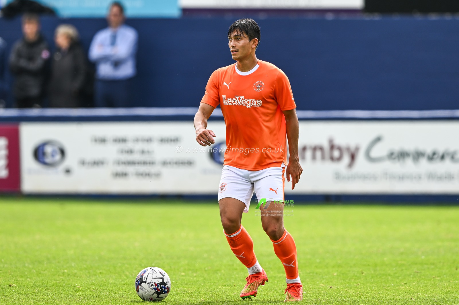 Kenny Dougall #12 of Blackpool during the Pre-season friendly match Barrow vs Blackpool at SO Legal Stadium, Barrow-in-Furness, United Kingdom, 22nd July 2023

(Photo by Craig Thomas/News Images)