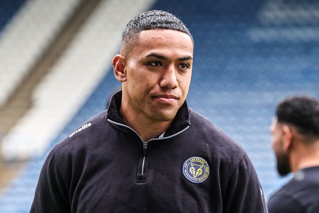Albert Hopoate of Warrington Wolves arrives during the Betfred Super League round 10 match Huddersfield Giants vs Warrington Wolves at Accu Stadium, Huddersfield, United Kingdom on 02 May 2026

(Photo by Alfie Cosgrove/News Images)
