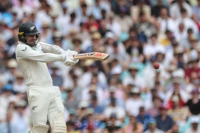 Tom Blundell of New Zealand in batting action during the 2nd Rothesay Test Match Day 4 match England vs New Zealand at The Kia Oval, London, United Kingdom on 20 June 2026

(Photo by Mark Cosgrove/News Images)